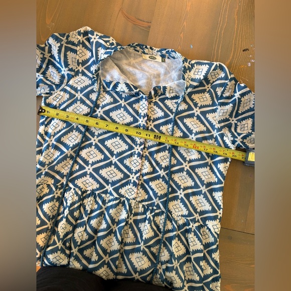 Dolma Cotton Blue and White Midi Dress Size Small - Picture 4 of 11